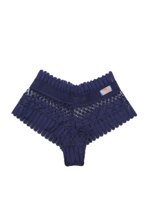 Chiloți brazilieni - Chiloti brazilieni din dantela elastica WS-1070bleumarin