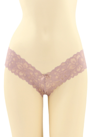 Chiloți sexy - Chiloti sexy brazilieni cu funda si dantela brodata CT-Q8192mov