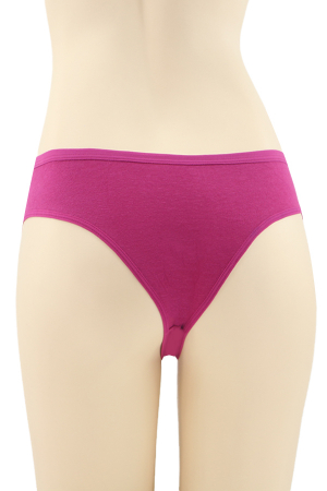Chiloți sexy - Chiloti sexy brazilieni, model cu broderie fluture DZK-X1570roz inchis