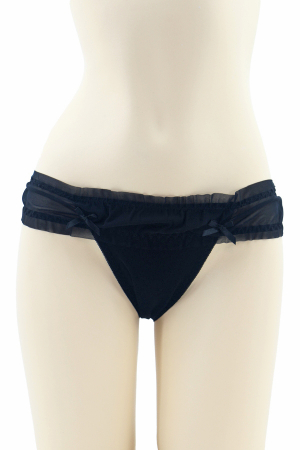 Chiloți sexy - Chiloti sexy brazilieni semitransparenti MFF208negru