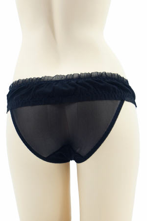 Chiloți sexy - Chiloti sexy brazilieni semitransparenti MFF208negru