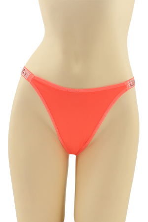 Chiloți tanga - Chiloti tanga cu aplicatii decorative MG-H10017portocaliu