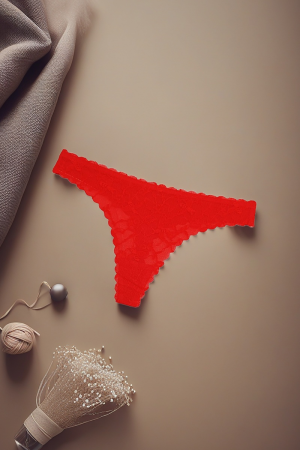 Chiloți tanga - Chiloti tanga cu dantela brodata A1245rosu