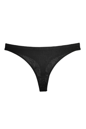 Chiloți tanga - Chiloti tanga cu detalii brodate A1202negru