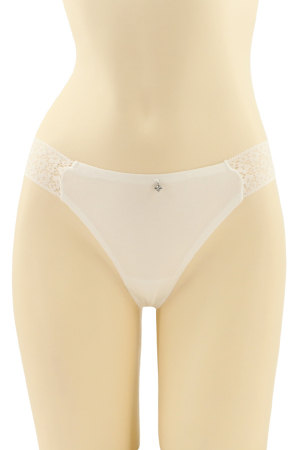 Chiloți tanga - Chiloti tanga cu insertii dantela CT-V2048alb