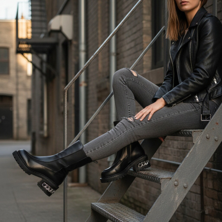 Damă - Ghete imblanite A10313