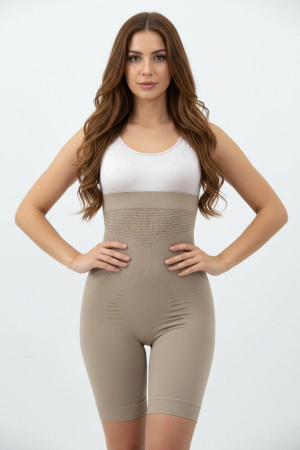 Colanți - Colanti scurti modelatori cu efect push-up 1149bej