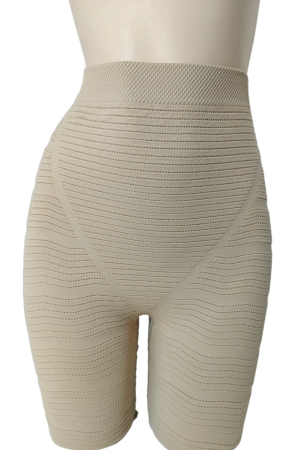 Colanți - Colanti scurti modelatori cu efect push-up 580bej