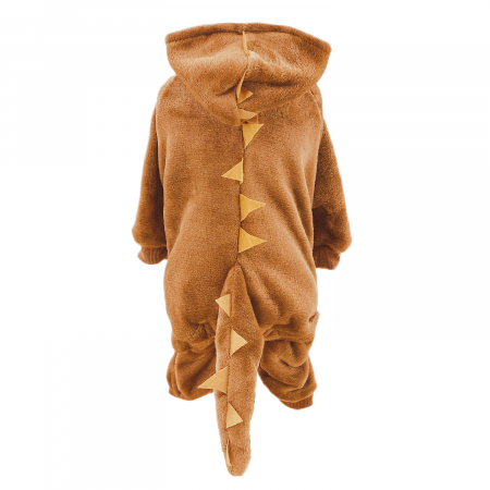 Animale de companie - Costumas de dinozaur cu gluga XINA2104caramiziu
