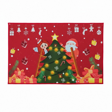 Preșuri - Covoras decorativ pentru intrare, model Craciun 6220-2518