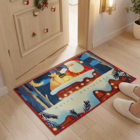 Covoras decorativ pentru intrare, model Craciun 6220-2519 [6]