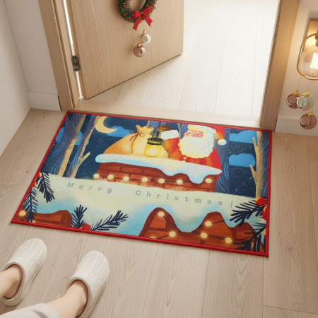 Covoras decorativ pentru intrare, model Craciun 6220-2519 [7]