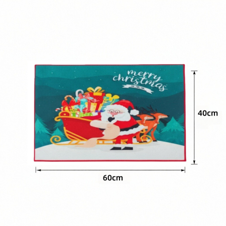 Preșuri - Covoras decorativ pentru intrare, model Craciun 6220-2521