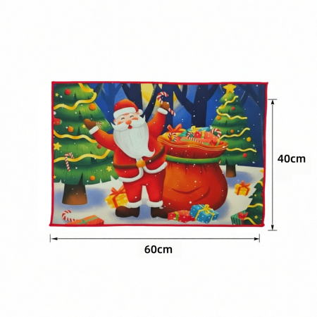 Preșuri - Covoras decorativ pentru intrare, model Craciun 6220-4