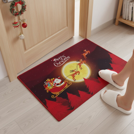 Covoras decorativ pentru intrare, model Craciun 6220-6 [6]