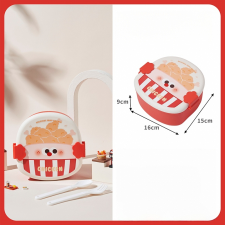 Articole pentru bucătărie - Cutie alimentara pentru pranz 1200 ml SHYE-6823rosu