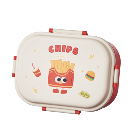 Articole pentru bucătărie - Cutie alimentara pentru pranz 1200 ml SHYE-6885rosu