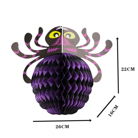 Articole pentru sărbători - Decoratiune Eventy pentru Halloween, Paianjen fagure 26CM B1-1118-11