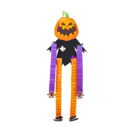 Accesorii party - Decoratiune Eventy pentru Halloween, dovleac cu maini si picioare extensibile 92CM B1-1118-3