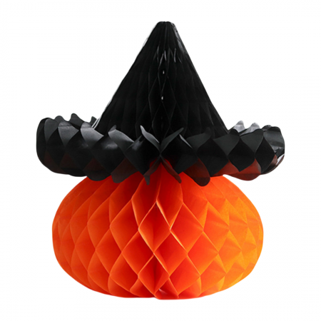 Articole pentru sărbători - Decoratiune Eventy pentru Halloween, Dovleac cu palarie 26CM B1-1118-13