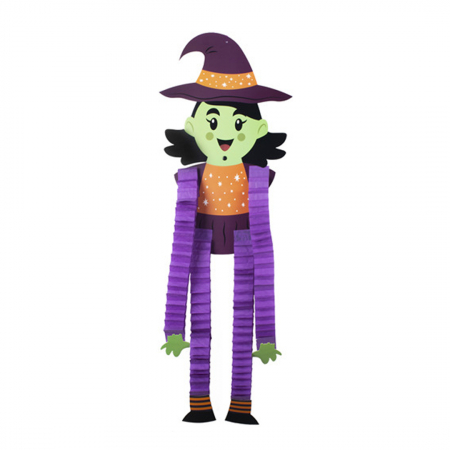 Articole pentru sărbători - Decoratiune Eventy pentru Halloween, Vrajitoare cu maini si picioare extensibile 92CM B1-1118-2