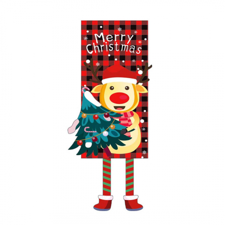 Articole pentru sărbători - Decoratiune usa/perete pentru Craciun ' Merry Christmas ' 40 x 110 cm 6220-20