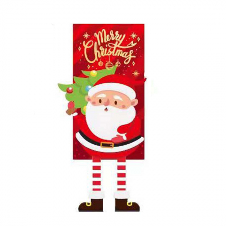 Articole pentru sărbători - Decoratiune usa/perete pentru Craciun ' Merry Christmas ' 40 x 110 cm 6220-16