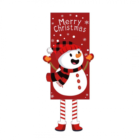 Articole pentru sărbători - Decoratiune usa/perete pentru Craciun ' Merry Christmas ' 40 x 110 cm 6220-18