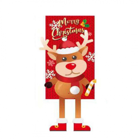 Articole pentru sărbători - Decoratiune usa/perete pentru Craciun ' Merry Christmas ' 40 x 110 cm 6220-15