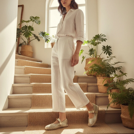 Damă - Espadrile N25-1765auriu