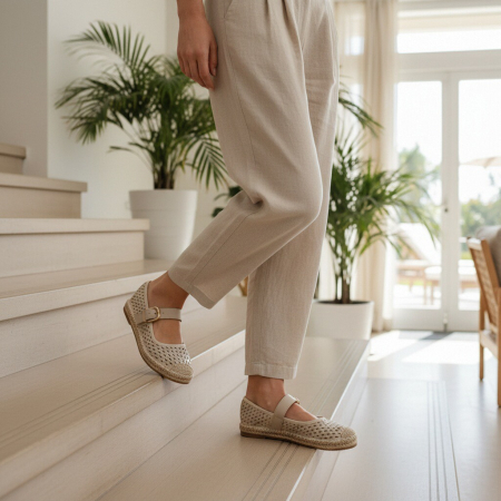 Damă - Espadrile N25-1765bej
