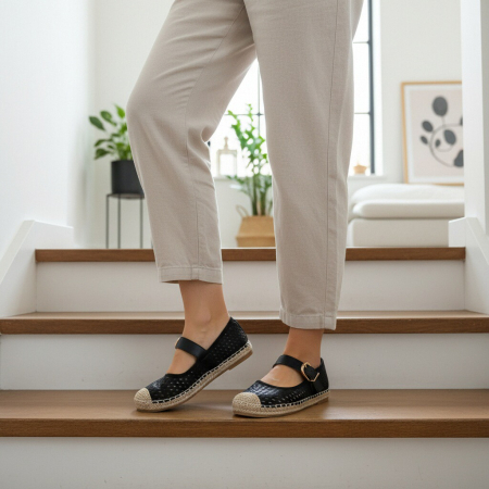 Damă - Espadrile N25-1765negru