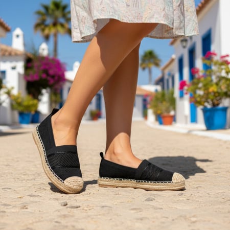 Sandale - Espadrile X26-765negru
