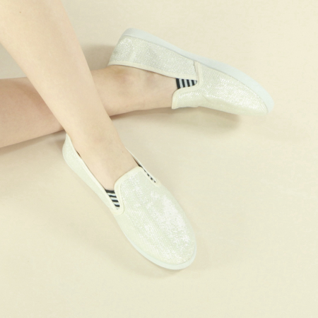 Espadrile - Espadrile ZJ-21alb