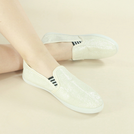 Espadrile - Espadrile ZJ-21alb