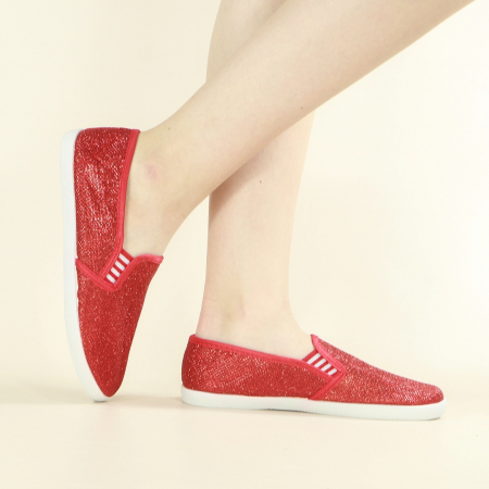 Espadrile - Espadrile ZJ-21rosu