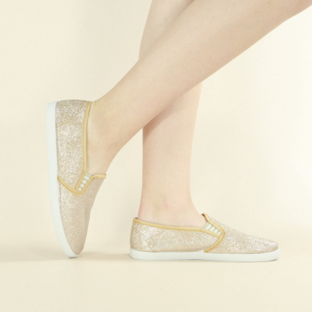 Espadrile - Espadrile ZJ-21auriu