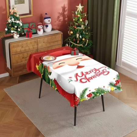 Huse scaune și canapele - Fata de masa, model Craciun 6220-2524