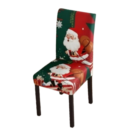 Fețe de masă - Set 4 huse universale pentru scaune, model Craciun 6220-2533