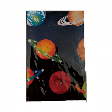 Tacâmuri - Fata de masa pentru petrecere cu tematica spatiu 180 x 108 cm QT9429
