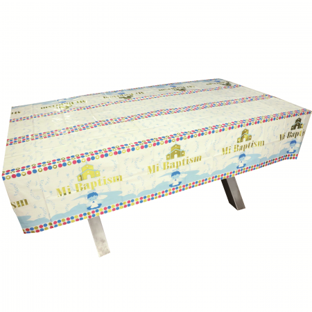 Accesorii party - Fata de masa pentru petrecere ' Botez ' 183 x 137 cm 2260-11albastru