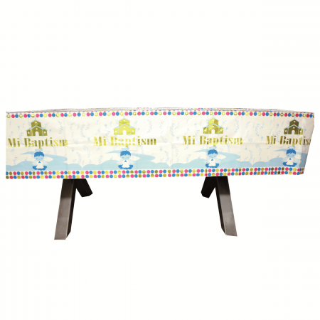 Accesorii party - Fata de masa pentru petrecere ' Botez ' 183 x 137 cm 2260-11albastru