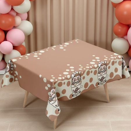 Articole party - Fata de masa pentru petrecere ' model Labubu ' 183 x 137 cm 2260-2507