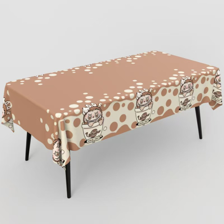 Articole party - Fata de masa pentru petrecere ' model Labubu ' 183 x 137 cm 2260-2507