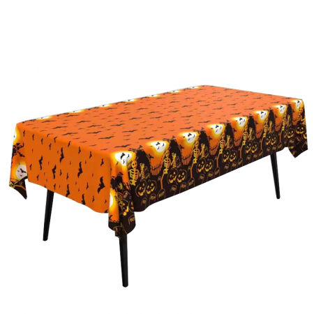 Accesorii party - Fata de masa pentru petrecerea de ' Halloween ' 183 x 137 cm 2260-9C