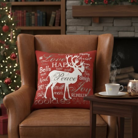 Fata de perna, model Craciun 45 x 45 cm 6220-24