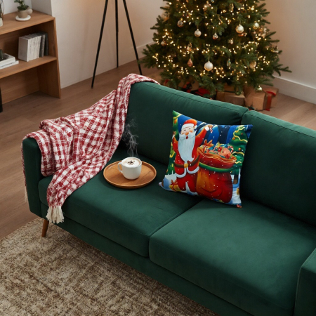 Perne - Fata de perna, model Craciun 45 x 45 cm 6220-2507