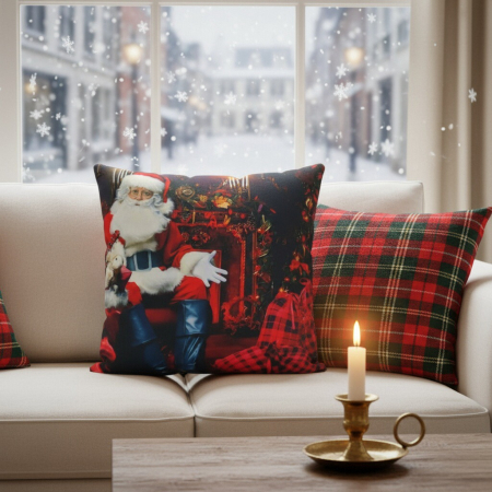 Perne - Fata de perna, model Craciun 45 x 45 cm 6220-2508