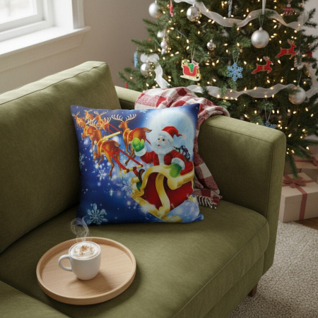 Articole pentru sărbători - Fata de perna, model Craciun 45 x 45 cm 6220-2506