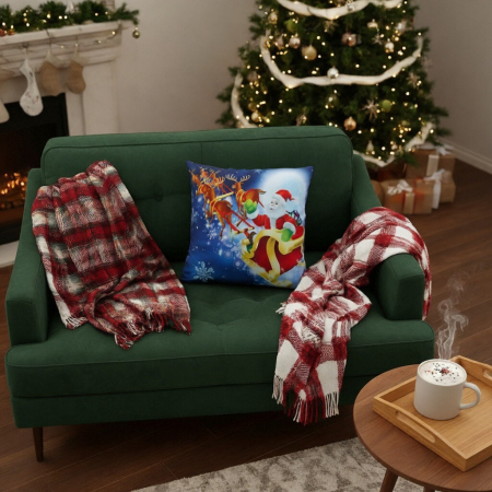 Articole pentru sărbători - Fata de perna, model Craciun 45 x 45 cm 6220-2506